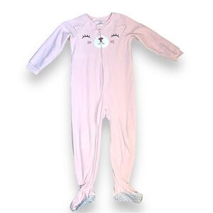 3-$14 or 4-$17 1-Piece Pink Cat Fleece FootiePajamas Carters 5T kitten